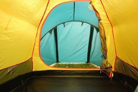 Туристическая палатка Alexika Nakra 2, ветроустойчивая, зеленая