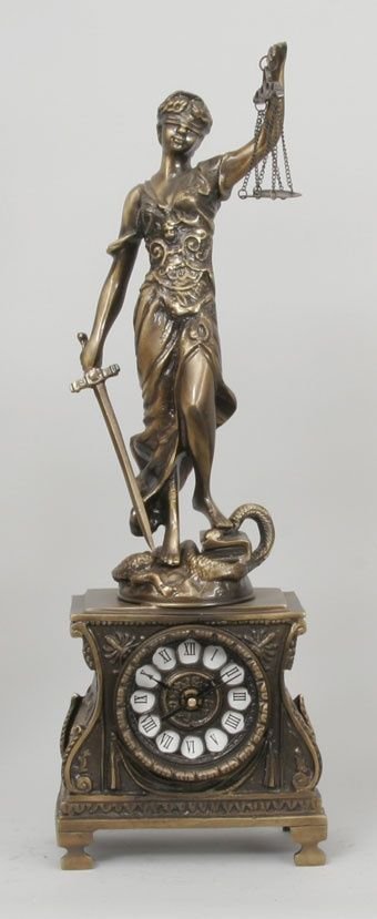 Часы-статуэтка Virtus Правосудие (арт. 5696)