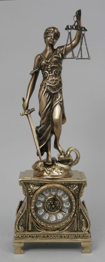 Часы-статуэтка Virtus Правосудие (арт. 5697)