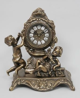 Часы-фигура из бронзы Virtus С двумя амурами (5777)
