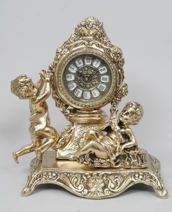 Часы-фигура из бронзы Virtus С двумя амурами (5780)