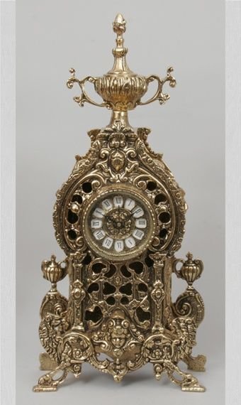 Часы каминные Virtus Со львами (арт. 5087)