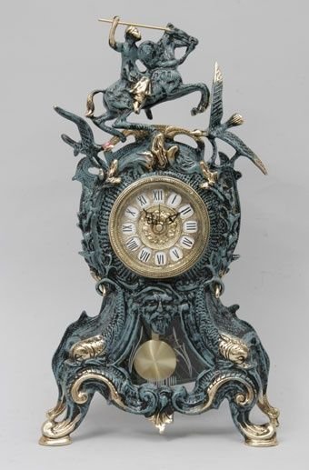 Часы каминные с маятником Virtus Всадник и птицы (арт. 5479)