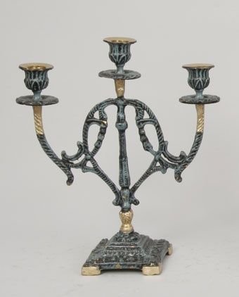 Пара канделябров на 3 свечи из бронзы Virtus 4036