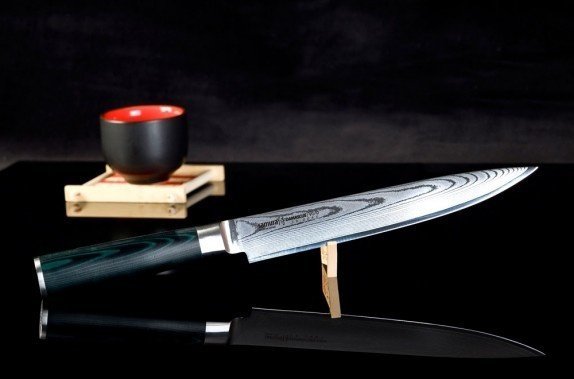 Нож кухонный для нарезки slicer Samura Damascus SD0045