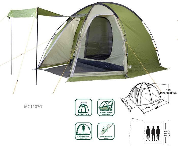 Туристическая палатка Moon Camp VENETO 300