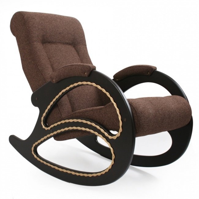 Кресло-качалка, модель 4 ткань с банкеткой