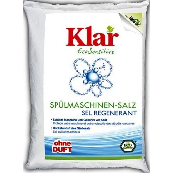 Klar/ Соль для посудомоечных машин, 2 кг.
