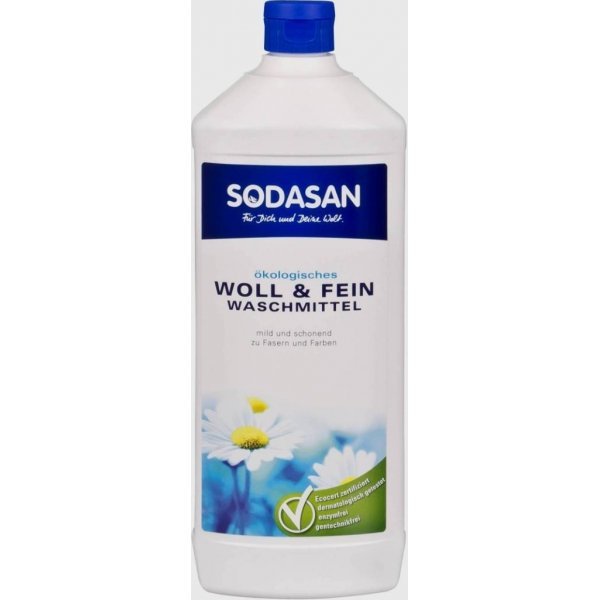 Sodasan/ Жидкое средство-концентрат для стирки изделий из шерстяных, шелковых и деликатных тканей, 500 мл