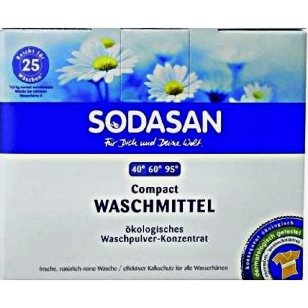 Sodasan/ Стиральный порошок-концентрат для стирки изделий из цветных тканей, 1,2 кг