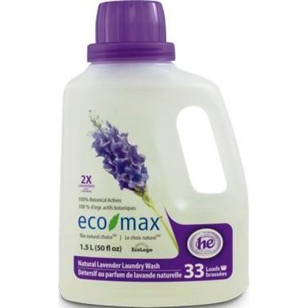 Eco-Max/ Концентрированное натуральное жидкое средство для стирки Лаванда, 1,05 л