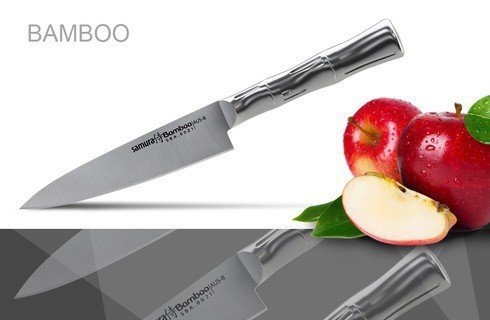 Нож кухонный Samura Bamboo универсальный 120мм, AUS-8,  SBA-0021