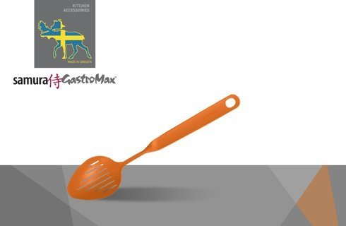 Шумовка Samura GastroMax, 295 мм, нейлон, оранжевая, SGA-6512O