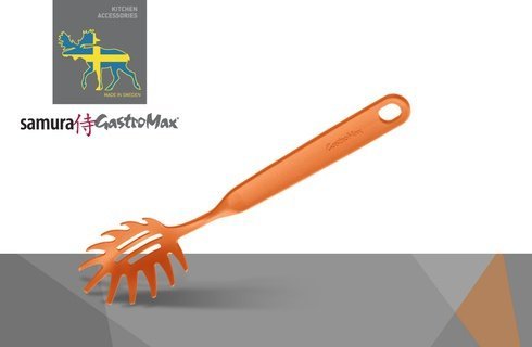 Ложка для спагетти Samura GastroMax, 285 мм, нейлон, оранжевая, SGA-6518O
