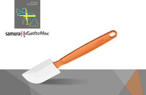 Лопатка силиконовая Samura GastroMax, 280 мм, полипропилен/силикон, оранжевая с белым, SGA-6524O