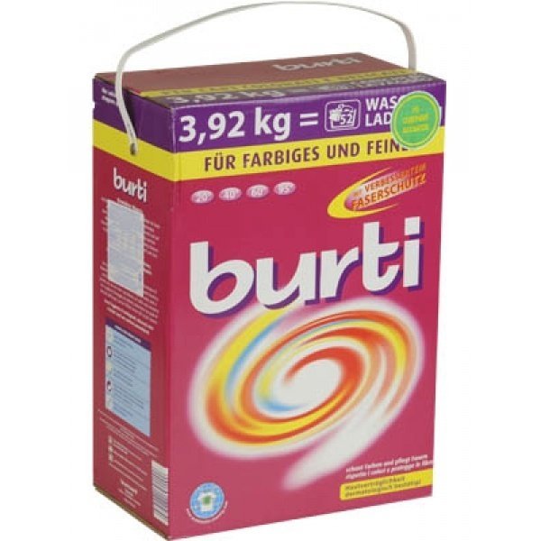 BURTI/ Стиральный порошок для цветного и тонкого белья, 3.92 кг.