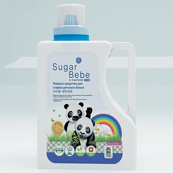 Sugar Bubble/ Жидкое средство для стирки детского белья, 1470 мл.