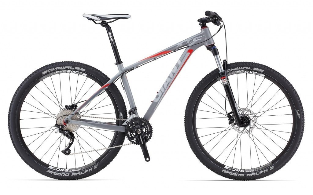 Велосипед Giant XTC 29'ER 2, рама: 18(M), цвет: серый, красный