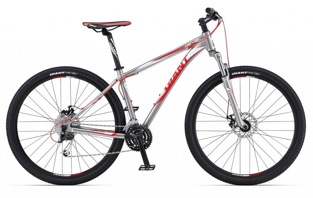 Велосипед Giant Revel 29'ER 1, рама: XS/14, цвет: серый, белый, красный