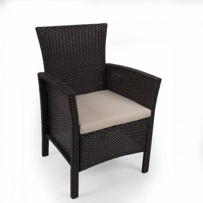 Комплект плетеной мебели TJF-R406-BN (черный)