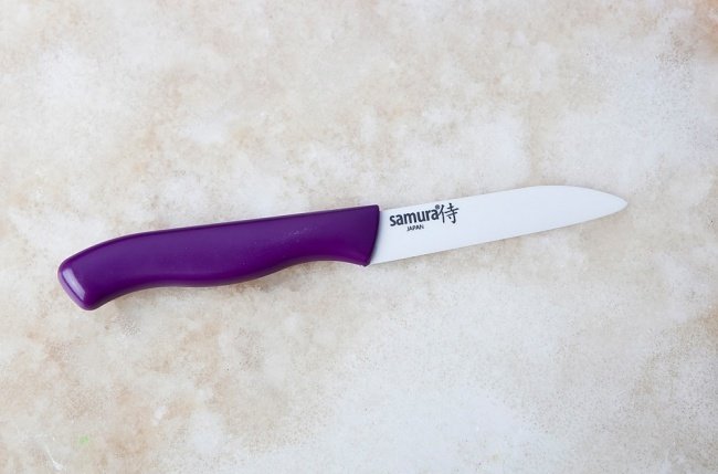 Нож керамический кухонный фрутоножик Samura Eco-Ceramic SC-0011VL