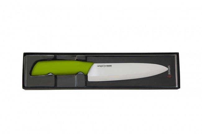 Нож кухонный Samura Eco Festival Шеф 175 мм, циркониевая керамика (Салатовый) SC-0084G