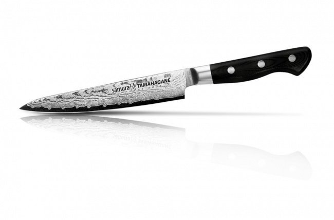 Нож кухонный стальной универсальный Samura Tamahagane