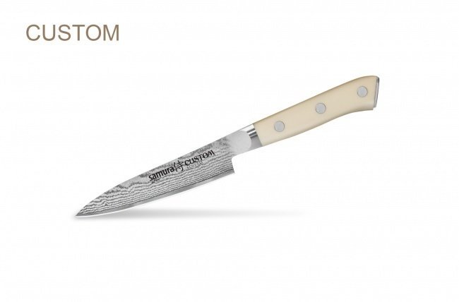 Нож кухонный стальной овощной Samura CUSTOM