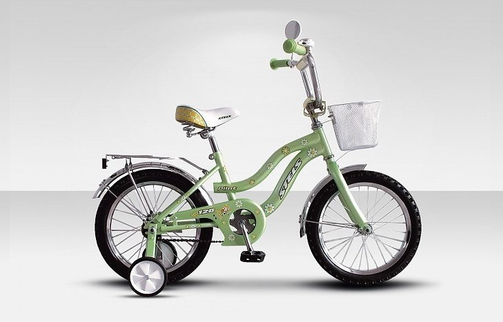 Велосипед детский двухколесный STELS Pilot 120 16, светло-зелёный