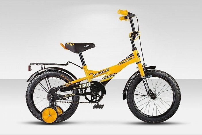 Велосипед детский двухколесный STELS Pilot 130 16, оранжевый/чёрный