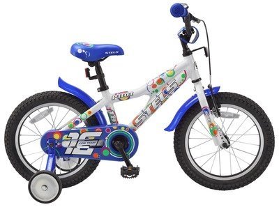 Велосипед детский двухколесный STELS Pilot 180 16, белый/синий