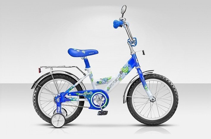 Велосипед детский двухколесный STELS Fortune 16, синий/белый