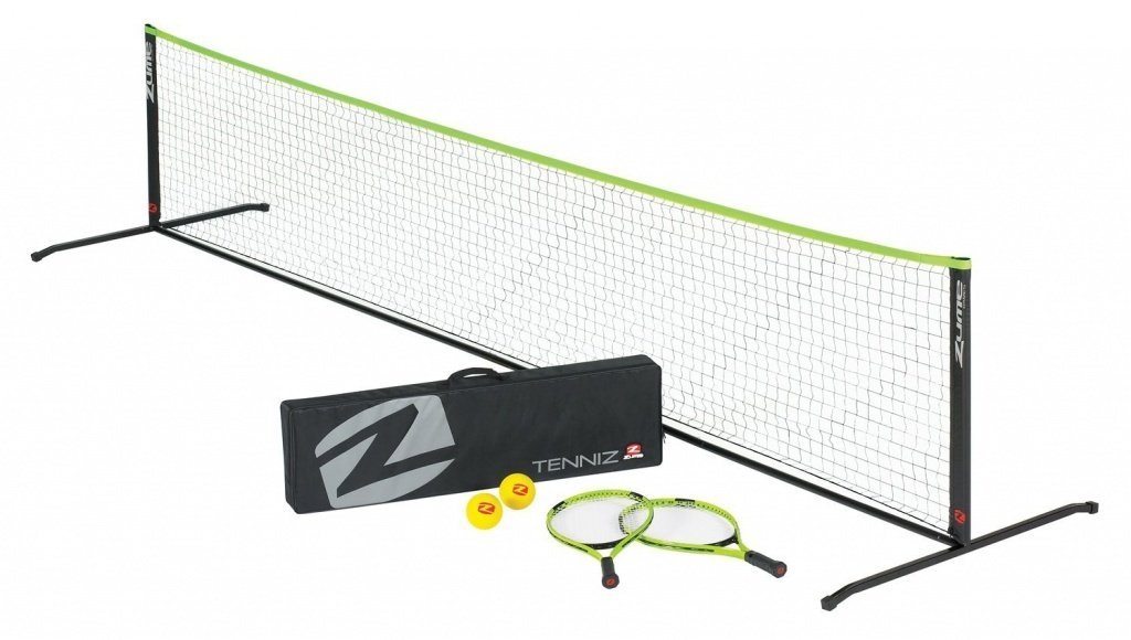 Складной комплект для игры в большой теннис (2 ракетки, 2 мяча, сетка)