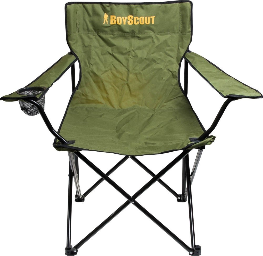 Кресло кемпинговое раскладное с подлокотниками BOYSCOUT, в чехле