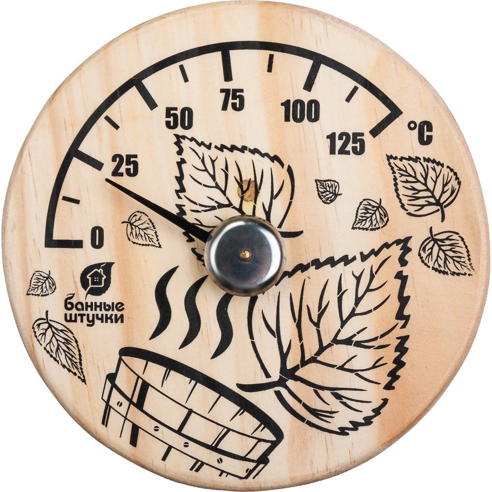 Термометр для бани и сауны Листья