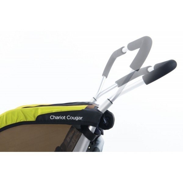 Коляска Thule Chariot Cougar1 в комплекте с велосцепкой, авокадо, 14-