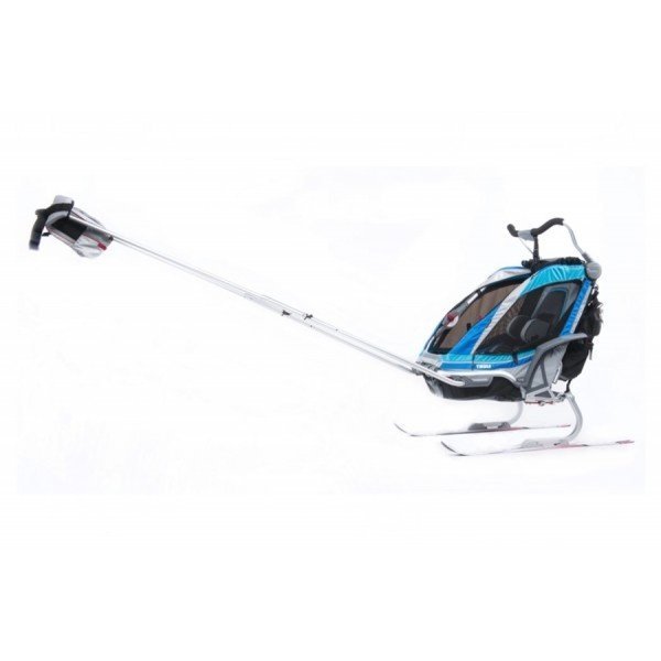 Коляска Thule Chariot Chinook1 в комплекте с набором спортивной и прогулочной коляски, синий, 14-