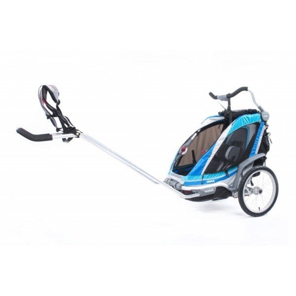 Коляска Thule Chariot Chinook1 в комплекте с набором спортивной и прогулочной коляски, синий, 14-