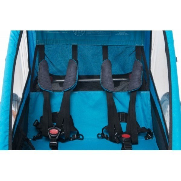  Коляска Thule Chariot Coaster2 с велосцепкой и комплектом  прогулочной коляcки, синяя, 14-