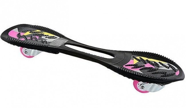 Двухколесный скейт JDBug Powersurfer RT169, черный/розовый
